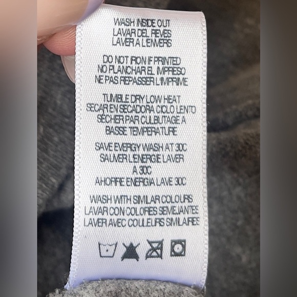 Sundry “Always Late” Graphic Pullover Sweatshirt Gray Long Sleeve – Size 0 (XS) - Picture 11 of 12